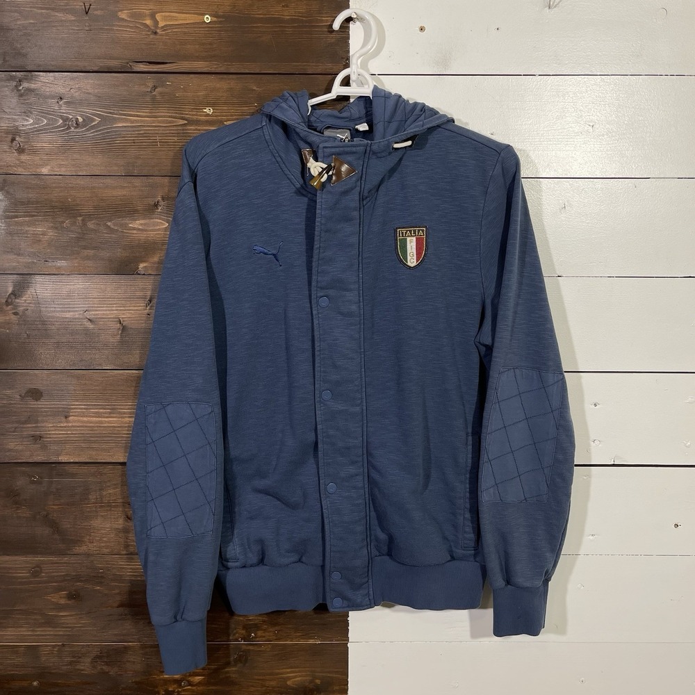 Vintage Puma Figc ITALIA Casual Zip Up Soccer Hoodie